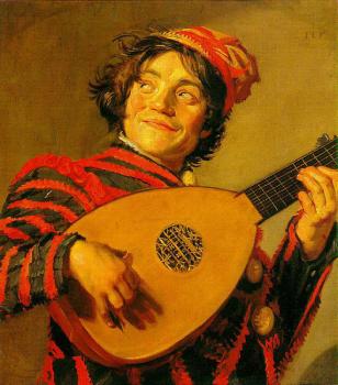 弗朗斯 哈爾斯 Jester with a Lute